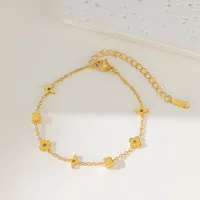 Elegant Modern Style Heart Shape Butterfly Titanium Steel Plating Zircon Women's Bracelets sku image 18