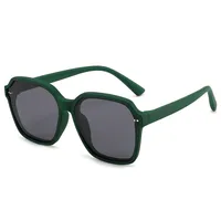 Simple Style Classic Style Solid Color Tac Square Full Frame Glasses main image 5
