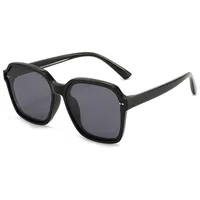 Simple Style Classic Style Solid Color Tac Square Full Frame Glasses sku image 2