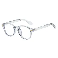 Casual Basic Solid Color Ac Oval Frame Full Frame Glasses main image 4