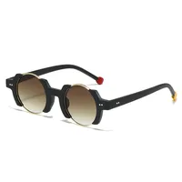 Hip-Hop Streetwear Solid Color Pc Round Frame Full Frame Glasses sku image 2
