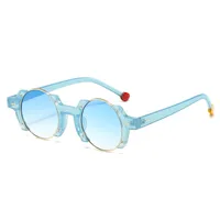 Hip-Hop Streetwear Solid Color Pc Round Frame Full Frame Glasses sku image 6