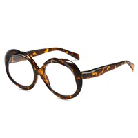 Retro Classic Style Solid Color Pc Oval Frame Full Frame Glasses main image 3