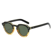 Basic Simple Style Solid Color Ac Round Frame Full Frame Glasses main image 4