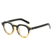 Basic Simple Style Solid Color Ac Round Frame Full Frame Glasses sku image 9