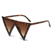 Hip-Hop Retro Solid Color Pc Special-Shaped Mirror Full Frame Glasses main image 3