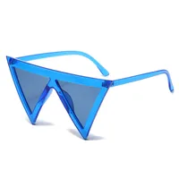 Hip-Hop Retro Solid Color Pc Special-Shaped Mirror Full Frame Glasses main image 4