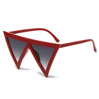 Hip-Hop Retro Solid Color Pc Special-Shaped Mirror Full Frame Glasses sku image 3