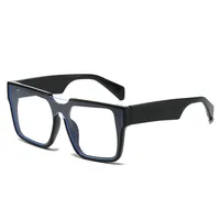 Basic Retro Solid Color Pc Square Full Frame Glasses sku image 8