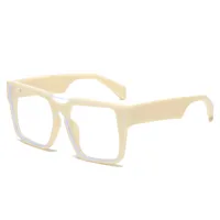 Basic Retro Solid Color Pc Square Full Frame Glasses sku image 12