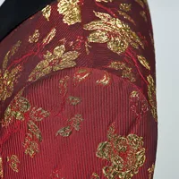 Men's Banquet Tuxedo Suit Two - Piece Set Floral Jacquard Korean Slim Fit Design Formal Evening Events Wedding Attire main image 4