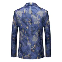 Tie - Dye Slim Fit Men's Suit Blazer - Korean Style Single - Button Design For Business Casual And Stage Events main image 2