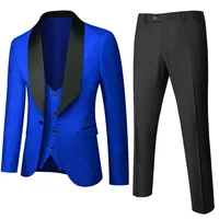 Best Seller Men's Business Casual Suit Set 3D Slim Fit Wedding Groom Three - Piece Blazer Jacket Pants Vest main image 1