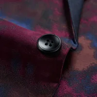 Men's Korean Style Slim Fit Single - Button Suit Jacket With Subtle Pattern, Business Casual Blazer For Banquets, Hosting, And Formal Events main image 5