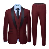 New Men's Wedding Groom Suit Slim - Fit Business Casual Formal Blazer Trousers Ensemble For Special Occasions main image 1