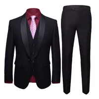 New Men's Wedding Groom Suit Slim - Fit Business Casual Formal Blazer Trousers Ensemble For Special Occasions main image 5