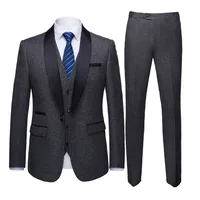 New Men's Wedding Groom Suit Slim - Fit Business Casual Formal Blazer Trousers Ensemble For Special Occasions main image 4