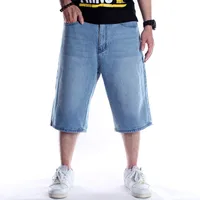 Men's Hip - Hop Denim Cargo Shorts Loose Fit Skateboard Casual Summer Mid - Length Plus Size main image 2