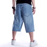 Men's Hip - Hop Denim Cargo Shorts Loose Fit Skateboard Casual Summer Mid - Length Plus Size main image 4
