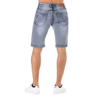 Men's Stretch Denim Shorts - Distressed Retro Casual Mid - Length With Elastic Waist, Multi - Color Summer Urban Fashion main image 1