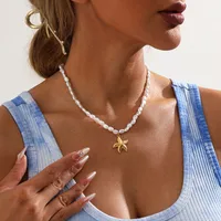 Simple Style Classic Style Heart Shape 304 Stainless Steel Artificial Pearl Plating Women's Pendant Necklace main image 3