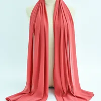 132 Colors In Stock Solid Color 148S Full Scarf Baotou Scarf Pearl Chiffon Bubble Scarf Chiffon Beads Ethnic Headscarf sku image 44