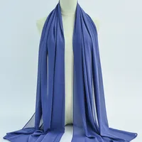 132 Colors In Stock Solid Color 148S Full Scarf Baotou Scarf Pearl Chiffon Bubble Scarf Chiffon Beads Ethnic Headscarf sku image 66