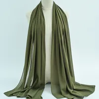 132 Colors In Stock Solid Color 148S Full Scarf Baotou Scarf Pearl Chiffon Bubble Scarf Chiffon Beads Ethnic Headscarf sku image 80