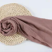 132 Colors In Stock Solid Color 148S Full Scarf Baotou Scarf Pearl Chiffon Bubble Scarf Chiffon Beads Ethnic Headscarf sku image 88