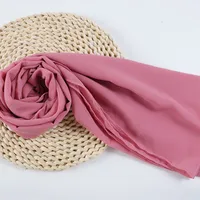 132 Colors In Stock Solid Color 148S Full Scarf Baotou Scarf Pearl Chiffon Bubble Scarf Chiffon Beads Ethnic Headscarf sku image 102