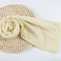 132 Colors In Stock Solid Color 148S Full Scarf Baotou Scarf Pearl Chiffon Bubble Scarf Chiffon Beads Ethnic Headscarf sku image 104