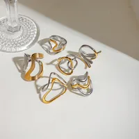 Modern Style Simple Style Irregular 304 Stainless Steel Women's Open Rings Rings main image 4
