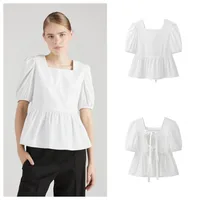 Women's Blouse Half Sleeve Blouses Streetwear Solid Color main image 1