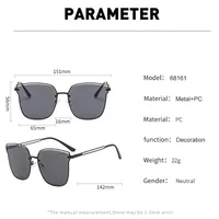 Casual Commute Solid Color Pc Square Full Frame Glasses main image 6