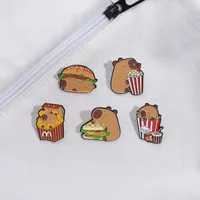 Cartoon Style Cute Cartoon Alloy Stamping Stoving Varnish Plating Unisex Brooches main image 1