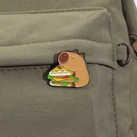 Cartoon Style Cute Cartoon Alloy Stamping Stoving Varnish Plating Unisex Brooches main image 7