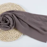 132 Colors In Stock Solid Color 148S Full Scarf Baotou Scarf Pearl Chiffon Bubble Scarf Chiffon Beads Ethnic Headscarf sku image 121