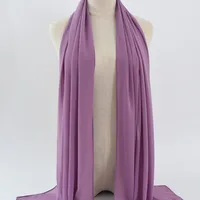132 Colors In Stock Solid Color 148S Full Scarf Baotou Scarf Pearl Chiffon Bubble Scarf Chiffon Beads Ethnic Headscarf sku image 134
