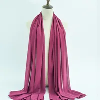 132 Colors In Stock Solid Color 148S Full Scarf Baotou Scarf Pearl Chiffon Bubble Scarf Chiffon Beads Ethnic Headscarf sku image 139