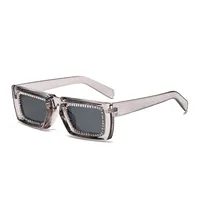 Casual Multicolor Ac Square Diamond Full Frame Glasses main image 3
