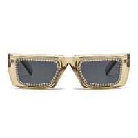Casual Multicolor Ac Square Diamond Full Frame Glasses main image 5