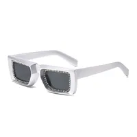 Casual Multicolor Ac Square Diamond Full Frame Glasses sku image 5