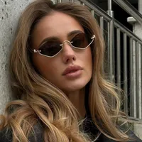 Casual Solid Color Ac Polygon Full Frame Glasses main image 2