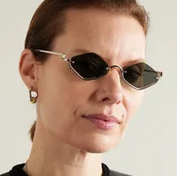 Casual Solid Color Ac Polygon Full Frame Glasses main image 3