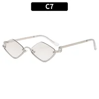 Casual Solid Color Ac Polygon Full Frame Glasses sku image 7