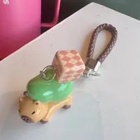 Cartoon Style Cute Capybara Plastic Resin Bag Pendant main image 5