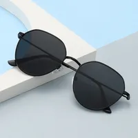 Simple Style Gradient Color Solid Color Pc Oval Frame Full Frame Glasses main image 2