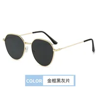 Simple Style Gradient Color Solid Color Pc Oval Frame Full Frame Glasses sku image 3