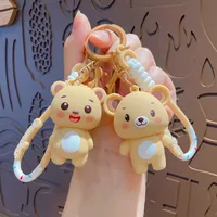 Cartoon Style Cute Bear PVC Hardware Women's Bag Pendant Keychain main image 1