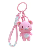 Cartoon Style Cute Bear PVC Hardware Women's Bag Pendant Keychain main image 3